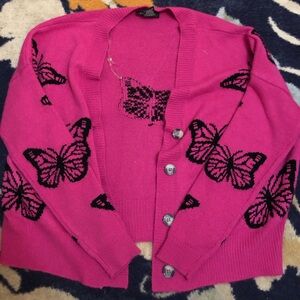 pink butterfly jacket